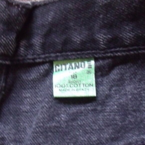 GITANO 1980’s Retro Vintage High Waisted Mom Jeans Black Medium Wash Sz 18 S - Picture 4 of 5